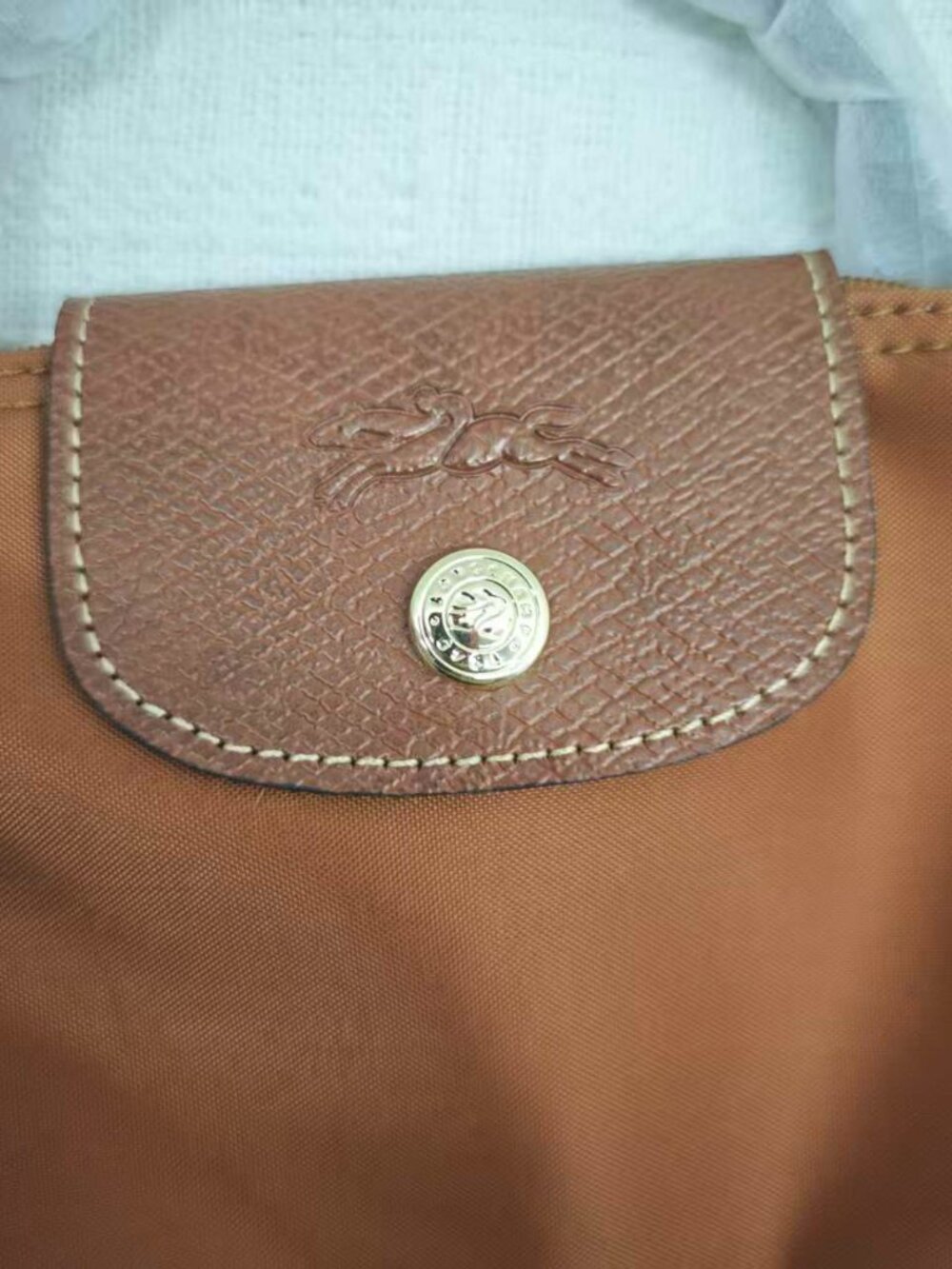 Longchamp Mini Brown Crossbody - Le Pliage Pouch - Picture 3 of 5